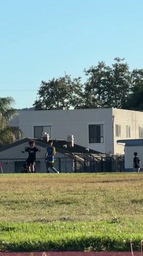 Youth soccer practice session observed in Burbank early morning