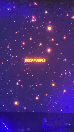 Deep Purple concert screen lights up in Jerez de la Frontera