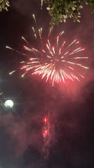 Fireworks light up the sky over Mursalevo on a summer evening