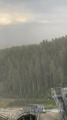 Witness documents varied scenes across Прикамский ski jump area