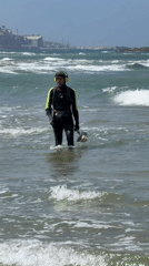 Morning beach activities observed along Tel Aviv Mediterranean coast