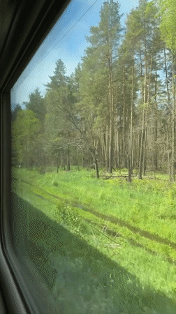 Train Journey Through Krasnodar Region Documented by Passenger