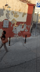 Evening foot traffic through Setúbal's urban streets