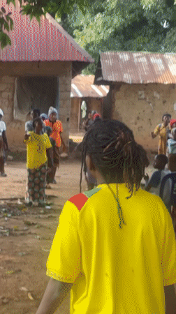 Traditional dance gathering and video viewing documented in Akwanga