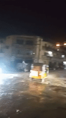 Wet street conditions documented in Maiburiji, Nigeria