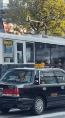 Live Bus with 'JACK' display spotted at Shibuya crossing