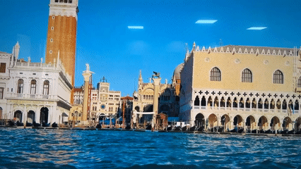 Tourist captures Italian landmarks and coastal scenes in morning footage