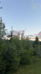 Quiet summer dusk at a rural home in Åmot, Norway