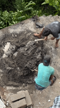Late-night construction work observed in Kuta Selatan, Indonesia