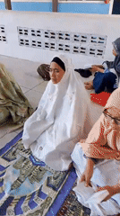 Inside a rural Indonesian school during a morning religious gathering