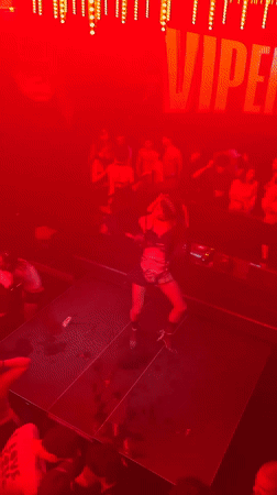 Milan nightclub scenes captured during early morning hours