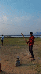 Rural life documented: cricket game, resting dog, countryside landscapes