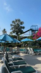 Resort pool area documented in Patong, Thailand