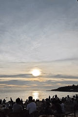 Beach gathering draws crowds to Monikeun, Indonesia shoreline