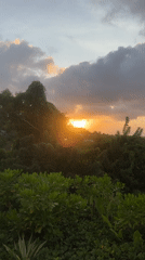 Sunset captured by witnesses over Kuta Selatan Indonesia