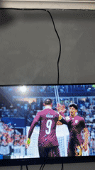 EA Sports FC 24 match session on a TV in Dar es Salaam
