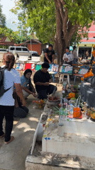 Temple visit and prayer session in Baan Harn, Thailand