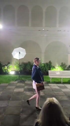 Fashion show held in historic La Paz courtyard