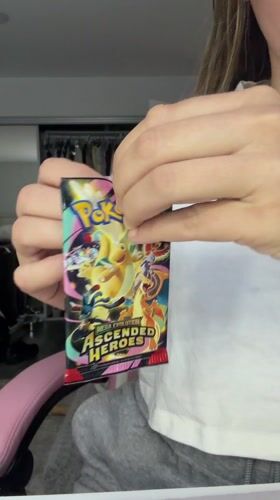 Pokemon card pack opening captured in Los Angeles Sunday morning