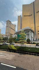 Early morning scenes captured around Macau's Galaxy casino district