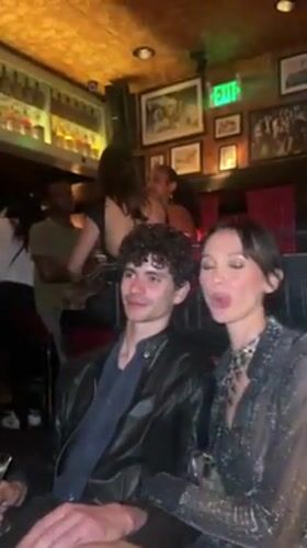 Late night social scenes captured across West Hollywood bars, streets