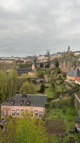 Panoramic view captured of Luxembourg city architecture and skyline