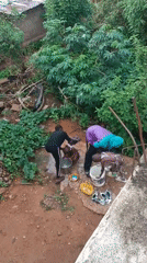 Morning domestic life captured in Bukuru, Nigeria residential area