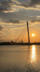 Golden hour on the Han River, Da Nang