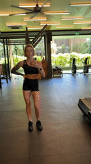 Woman documents gym workout and street scenes in Rawai