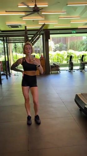 Woman documents gym workout and street scenes in Rawai