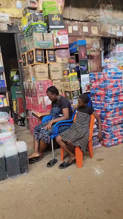 Market stalls documented in Onitsha commercial district