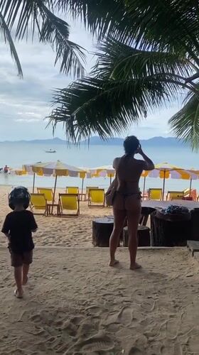 Ordinary beach day documented at Baan Mae Nam, Thailand