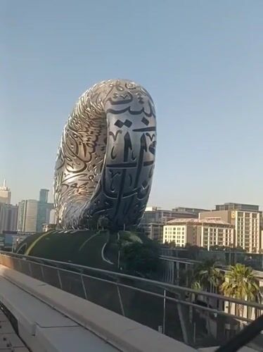Dubai Metro Journey Documents City Skyline and Transit Experience