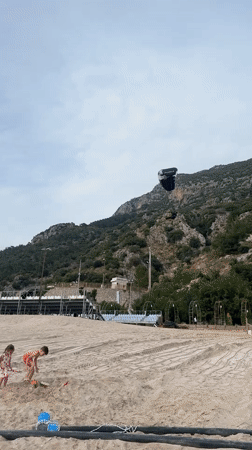 Parasailing operations active on Fethiye beaches Friday afternoon