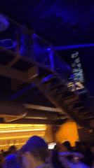 Early morning scene at Zoe nightclub in Caracas