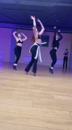 Dance classes and gym activities recorded at Russian fitness facility