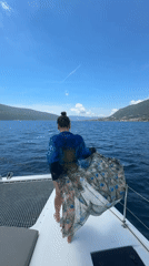 Morning coastal documentation captures Montenegro seascape and bird nest