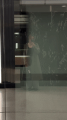 Elevator selfie captured in Saint Petersburg Metro area