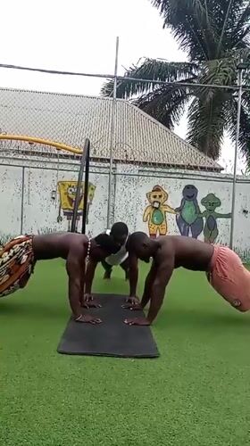 Group fitness activities documented at Akwanga gym facility