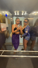 Two women take selfies, relax during Anapa visit