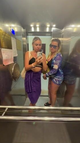 Two women take selfies, relax during Anapa visit