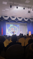 Stage performance held at Novoe Devyatkino community hall