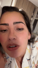 Woman records bedtime video message in Mexican town