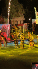 Traditional dance performance staged outdoors in Đà Nẵng