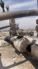 Decaying industrial pipes documented across Quetta roadsides