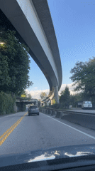 Nighttime traffic recorded on New Westminster road near train tracks