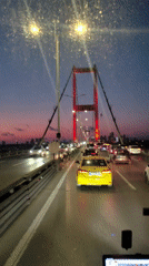 Evening rush hour traffic congestion observed in Üsküdar, Turkey