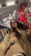 Woman documents evening journey through Vnukovo transit and venues