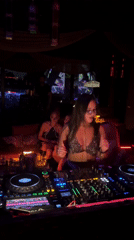 Behind the decks at a North Kuta club
