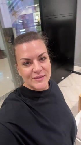 Woman films herself shopping in Novosibirsk clothing store